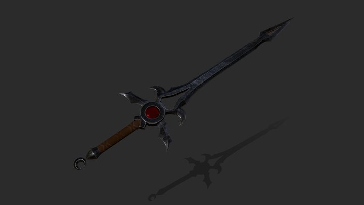 Red Eclipse Sword 3D Model
