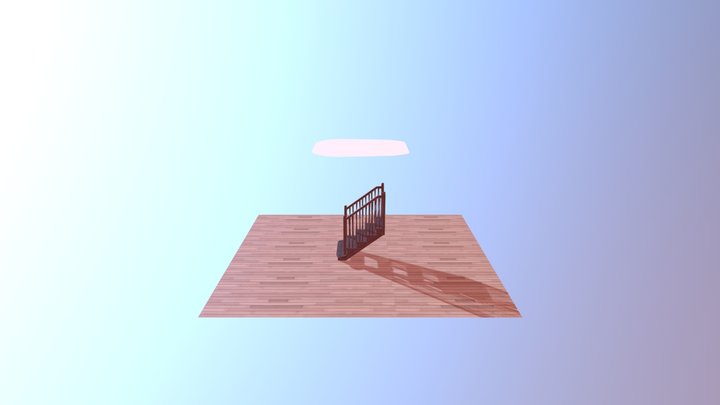 30558 2 косоура без забежных 3D Model