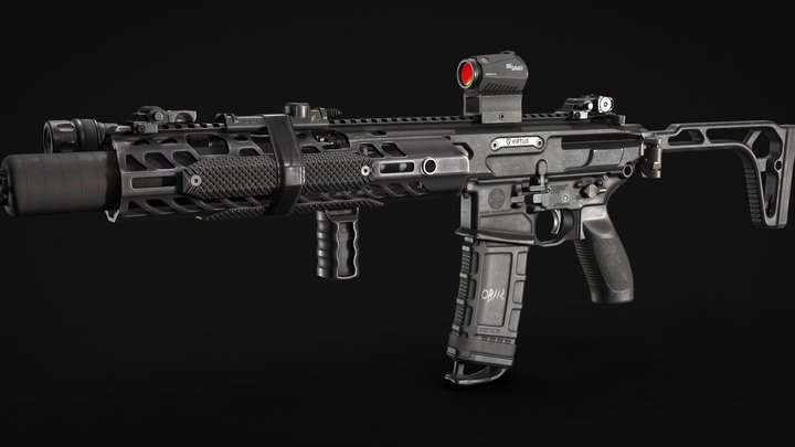 Sig Sauer MCX "Shrike" 3D Model