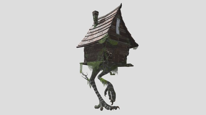 Treehouse(Baba Yaga hut) 3D Model