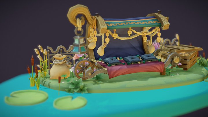 ToFI - Merchant Cart 3D Model