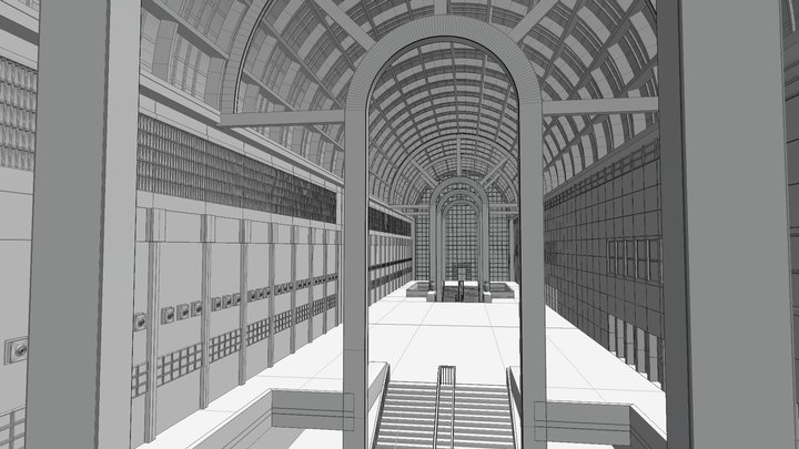 Architecture_Hall.c4d 3D Model