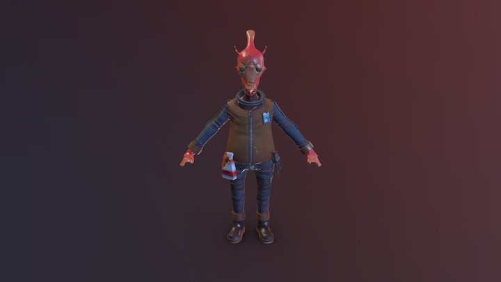 Billy Jr. The Janitor 3D Model