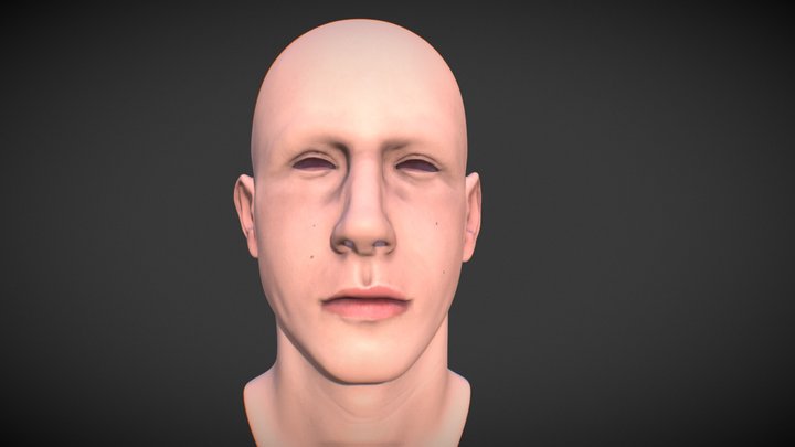 Hyper Realistic Head Basemesh 3D Model