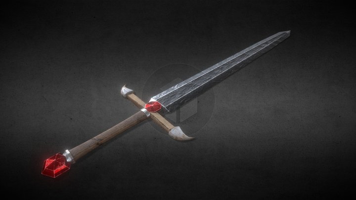 Ruby Sword 3D Model