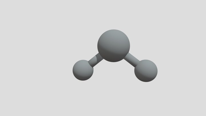 Molekul H2O 3D Model