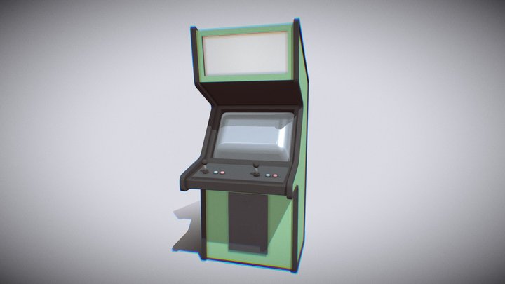 Retro arcade game - C4D HDRI G.I. 3D Model
