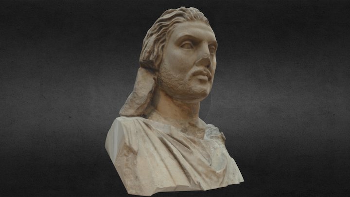 Statue from the Alikarnassus Mausoleum (partial) 3D Model