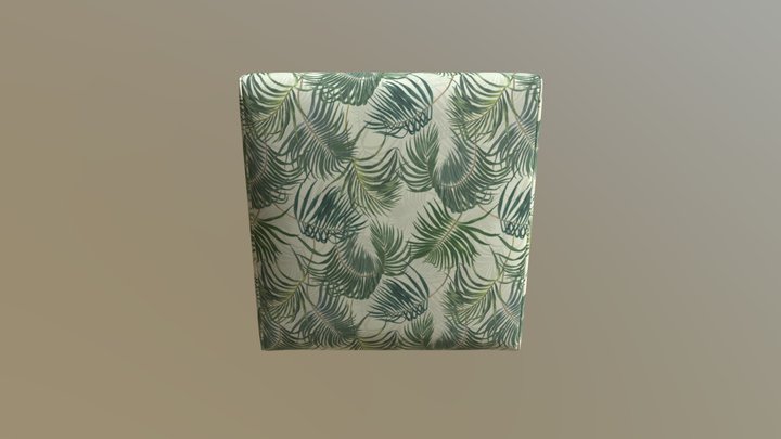 Sara Back Cushion without button 3D Model
