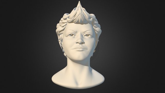 Big Eyes Girl 3D Model