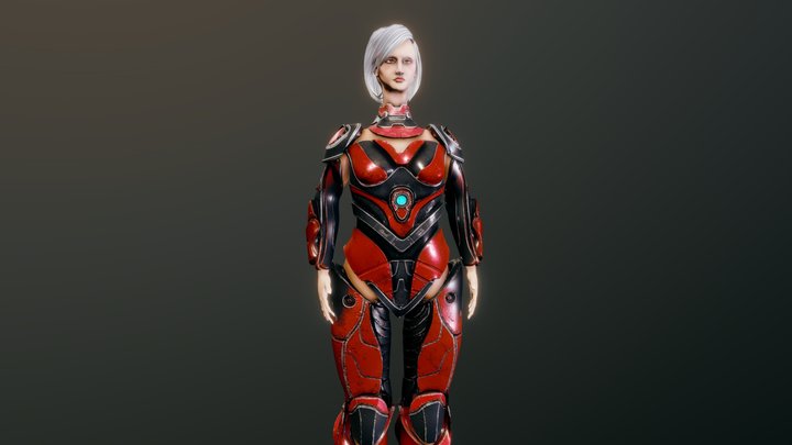 Hard surface character 3D Model