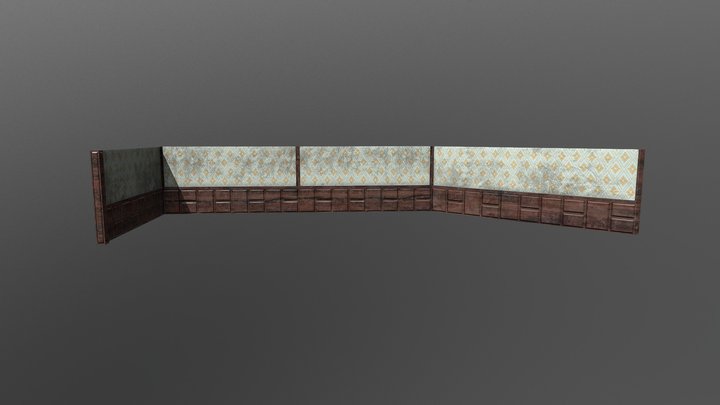 HuntFell - Modular Walls 3D Model