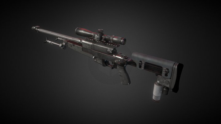 BT APR 308 sniper rifle 3D Model
