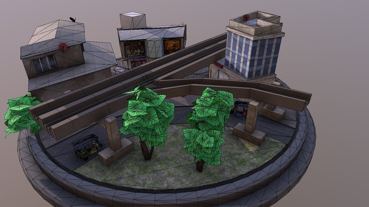 Cityscene 3D Model