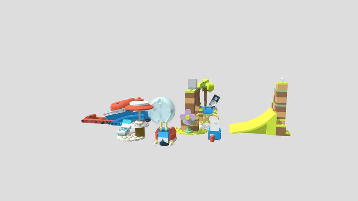76990 Sonic's Speed Sphere Challenge 3D Model