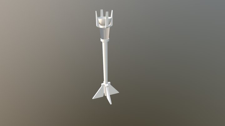 Standing Torch 3D Model