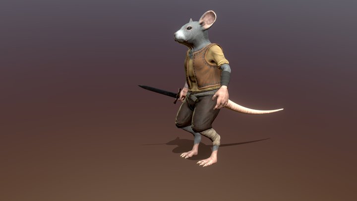 Pirat Mouse 3D Model