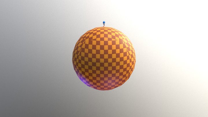 Sonic running 3D Model