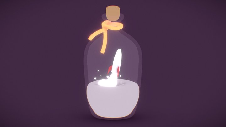 Space Bottle 3D Model