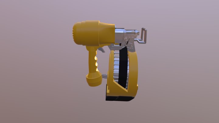 Everett Bradford Nail Gun4 wk6 - High Poly 3D Model
