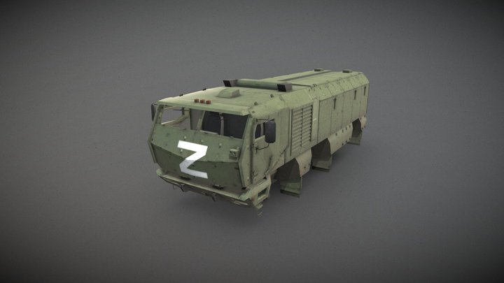 KamAZ Typhoon | KamAZ 63968 3D Model