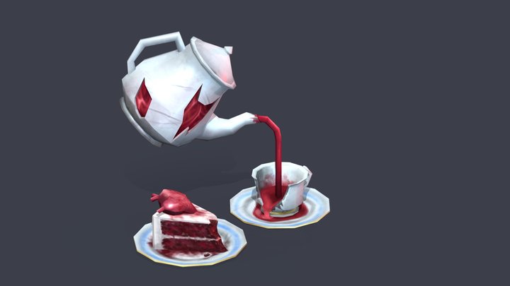 Tea Set 3D Model