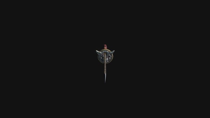 Stylize Fantasy Dagger  - Wolf 3D Model