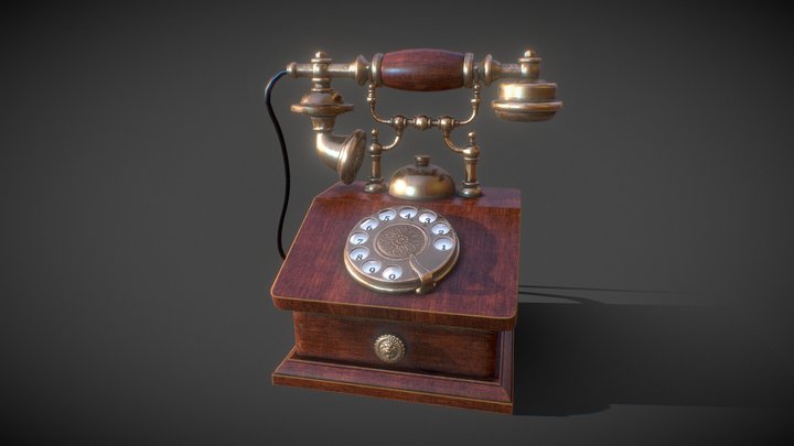 Vintage Phone 3D Model