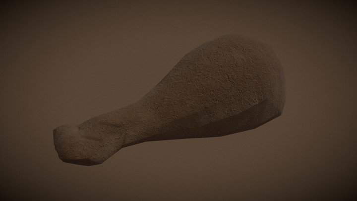 Low Poly Chicken Leg – Modello 3D gratuito STL