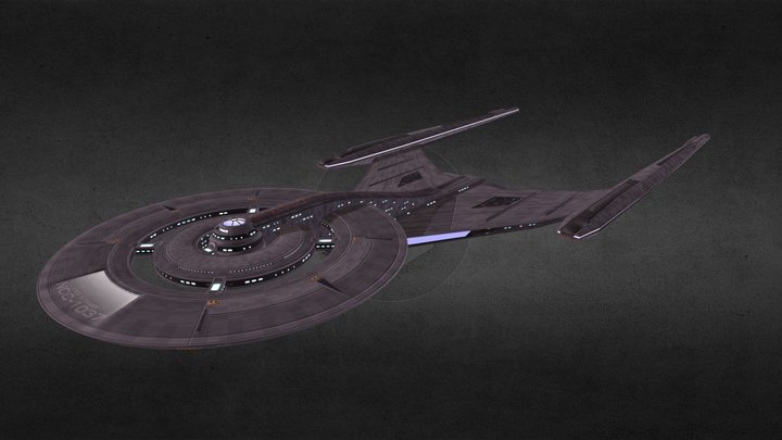 Custom Crossfield-class Starship (Discovery) 3D Model