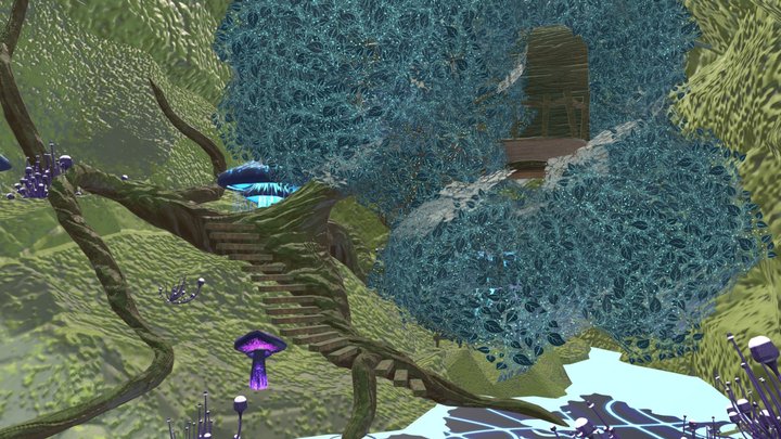 Waterfall Cave 3D Model