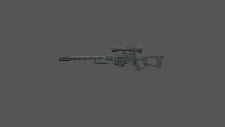 Sniper 3D Model