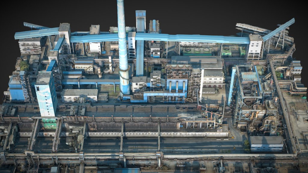 Steel mill, Steel plant, factory, Chimney