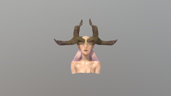 Queen bust 3D Model