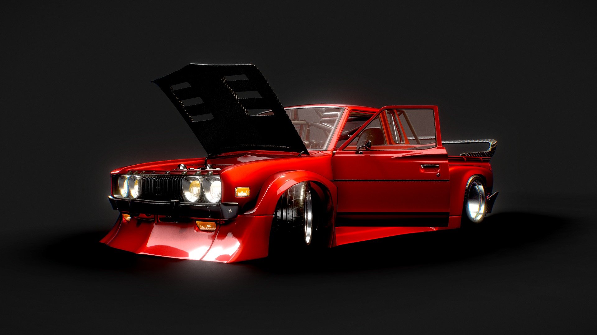 77 Datsun 620 Twin turbo 2JZ - 3D model by let's not care abt it
