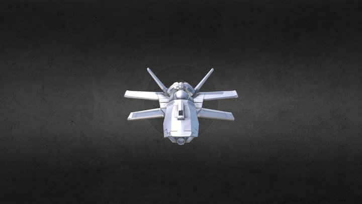 Simple Spaceship 3D Model