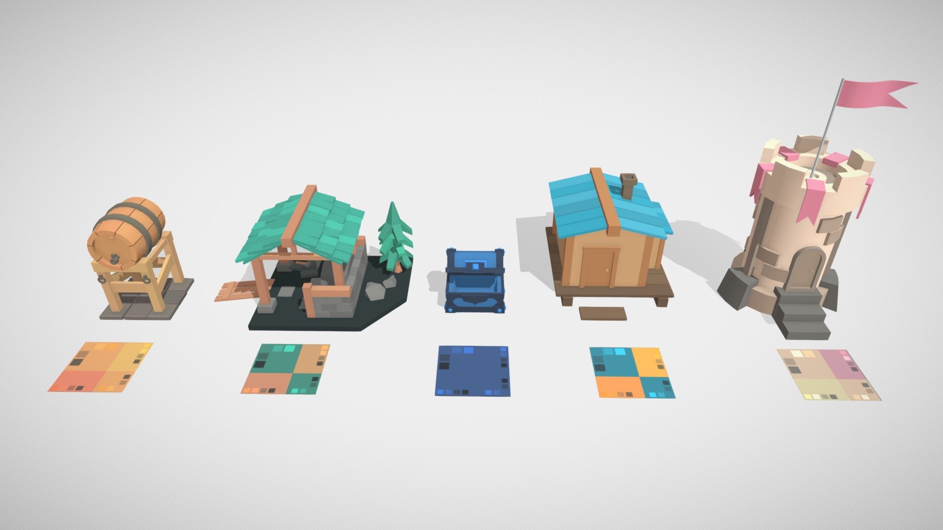 [XYZ] [Coloring] Low Poly Assets [Draft]
