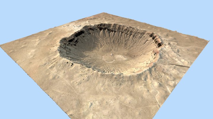 Meteor Crater 3D Model