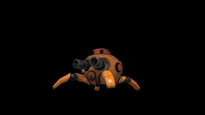 Quadruped Robot 01 (with akeytsu file attached) 3D Model