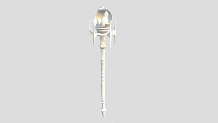 Crystal Staff 3D Model