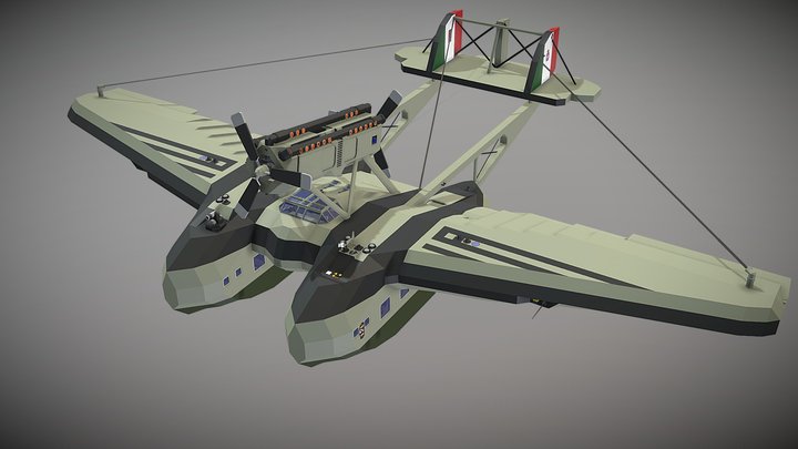 Savoia-Marchetti S.55 - Stormworks 3D Model
