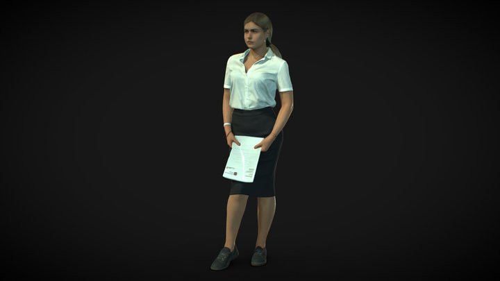 3d scan woman 11 3D Model