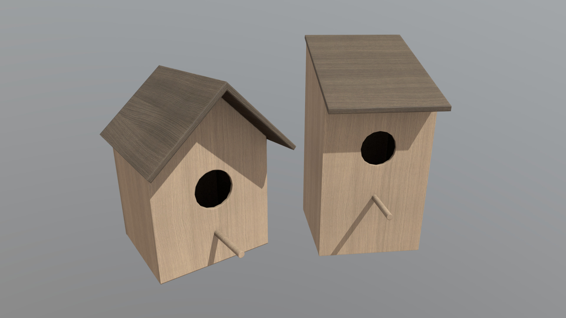 3D model Birdhouse - This is a 3D model of the Birdhouse. The 3D model is about a birdhouse with a hole in it.