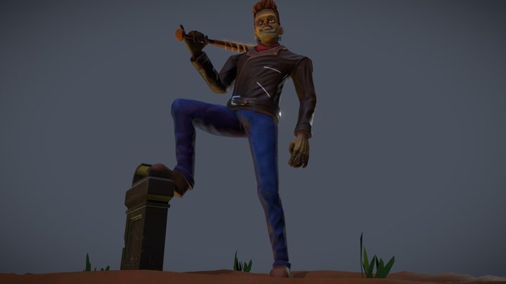 Frankenstein in zombie apocalipse 3D Model