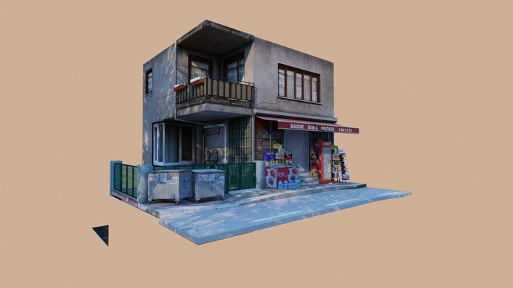 Türk Bakkalı - Turkish Grocery Store Diorama 3D Model