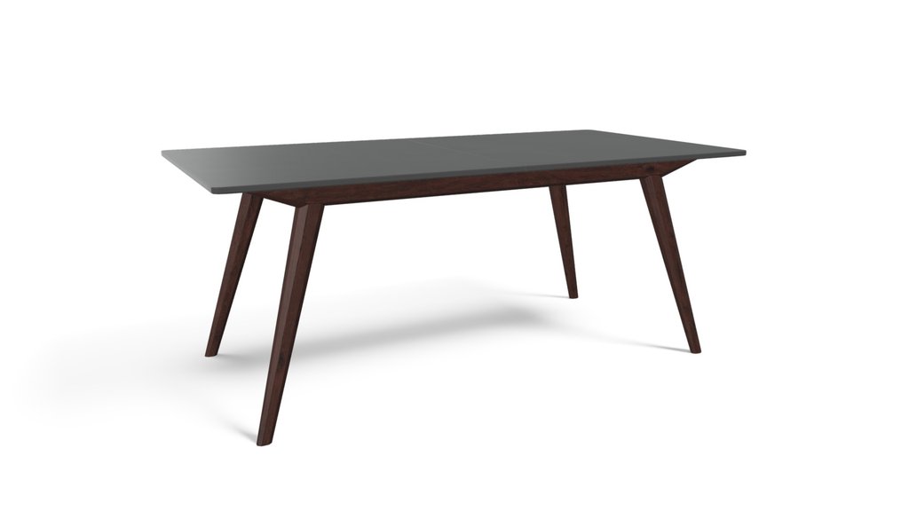 Aveiro Extending Table, Dark Stain Oak & Grey
