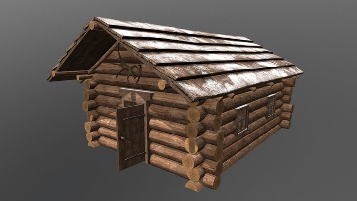 Wooden hut 3D Model