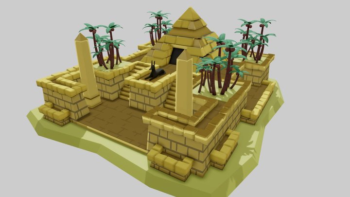 Hidden desert Paradise 3D Model