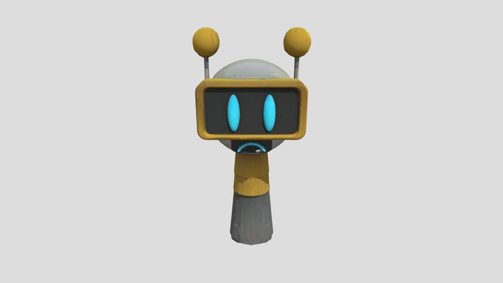 Sad Robot 3D Model