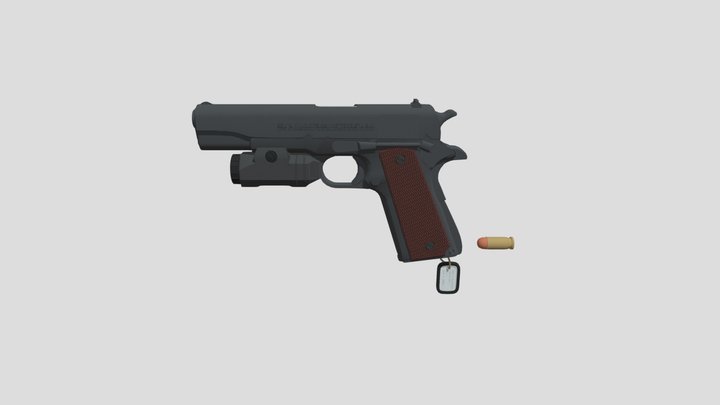 M1911 Handgun 3D Model